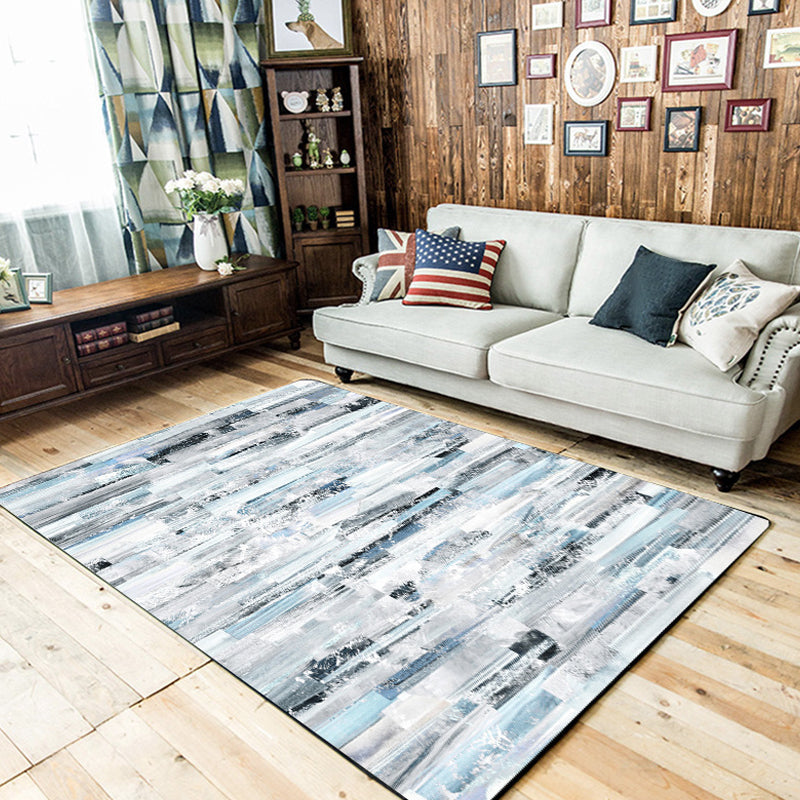 Unique Abstract Rug Contemporary Rug Polyester Washable Non-Slip Pet Friendly Area Carpet for Living Room Grey Clearhalo 'Area Rug' 'Modern' 'Rugs' Rug' 1897578