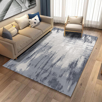 Multi Colored Parlour Rug Modern Abstract Rug Polyester Machine Washable Non-Slip Backing Area Rug - Grey - Clearhalo - 'Area Rug' - 'Rug' - 1897654