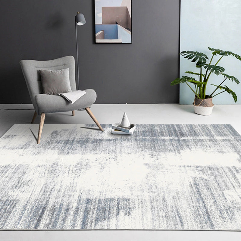 Industrial Study Rug Multi Colored Abstract Watercolor Pattern Rug Polyester Machine Washable Non-Slip Pet Fri - view 4