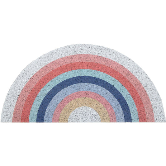 Colorblock Arch Indoor Rug Bright Novelty Carpet Vinyl Machine Washable Rug for Bedroom - Clearhalo - 'Area Rug' - 'Rug' - 1897957