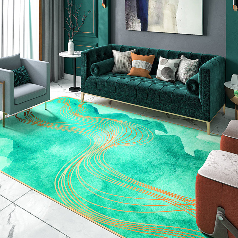 Enchanting Abstract Rug Bright Color Novelty Area Carpet Synthetics Washable Rug for Living Room