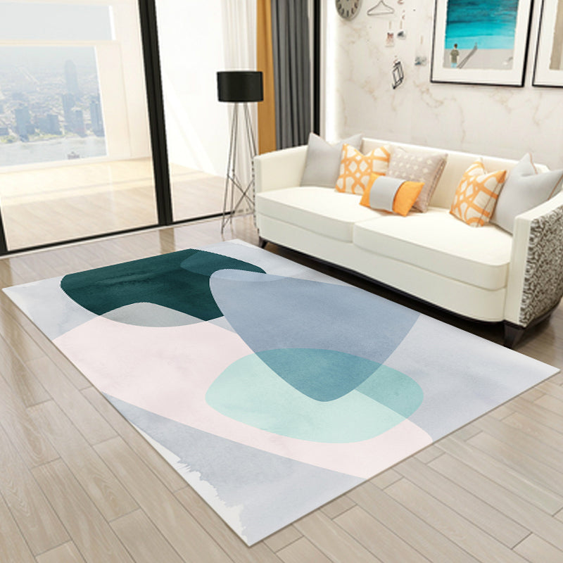 Novelty Colorblock Indoor Rug Colorful Synthetics Area Carpet Anti-Slip Pet Friendly Rug for Living Room Clearhalo 'Area Rug' 'Rug' 1898878