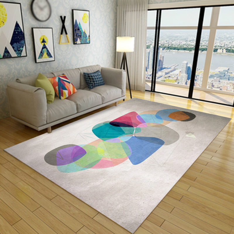 Novelty Colorblock Indoor Rug Colorful Synthetics Area Carpet Anti-Slip Pet Friendly Rug for Living Room Clearhalo 'Area Rug' 'Rug' 1898881