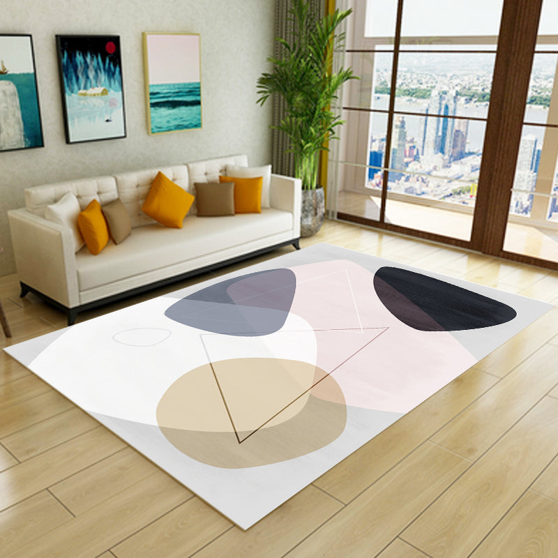Novelty Colorblock Indoor Rug Colorful Synthetics Area Carpet Anti-Slip Pet Friendly Rug for Living Room Clearhalo 'Area Rug' 'Rug' 1898884