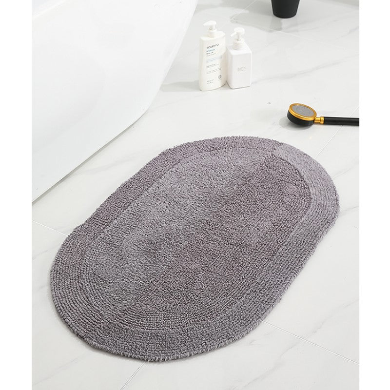 Feblilac Solid Double Sided Tufted Bath Mat