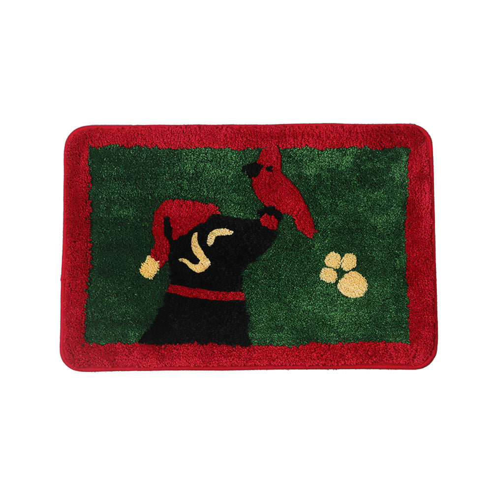 Feblilac Merry Christmas Happy Dog and Cat Bath Mat - Feblilac® Mat