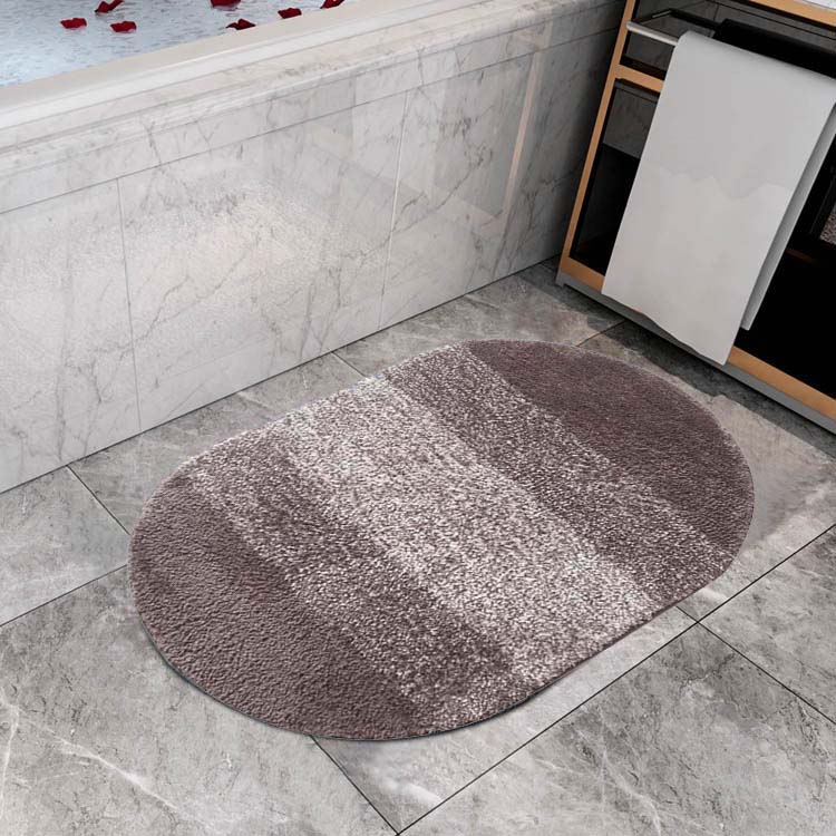 Gradient Rounded Rectangle Line Art Bathroom Mat - Feblilac® Mat
