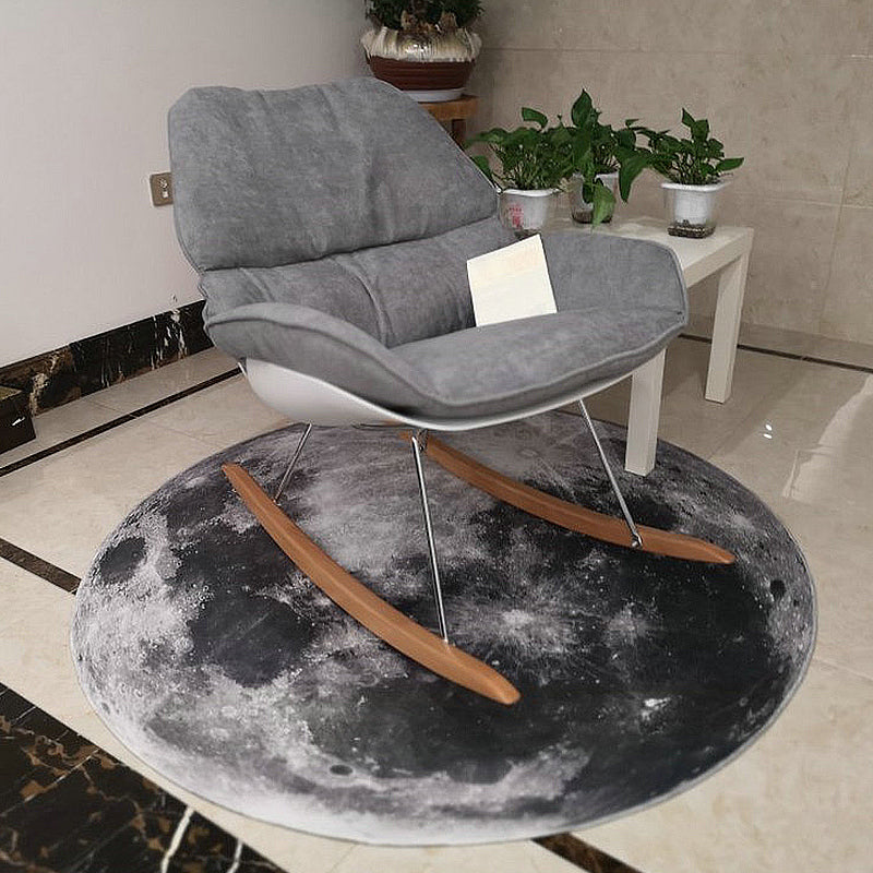 Dark Industrial Area Rug Synthetics Abstract Oil Painting Print Carpet Stain Resistant Rug for Home Decoration - view 2