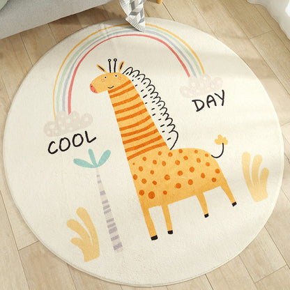 Adorable Animal Indoor Rug Soft Color Cartoon Carpet Polypropylene Machine Washable Rug for Kids Room - Ginger - Clearhalo - 'Area Rug' - 'Rug' - 1927690