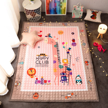 Lovely Cartoon Rug Bright Color Animal Indoor Rug Washable Anti-Slip Area Carpet for Nursery - Light Pink - 4'11" x 6'7" - Clearhalo - 'Area Rug' - 'Rug' - 1927762