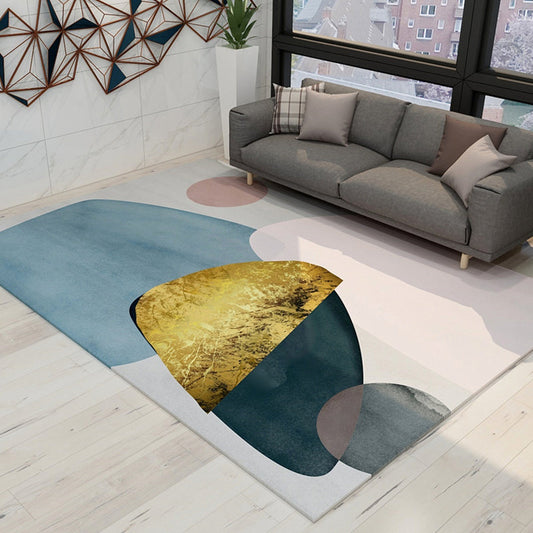 Multi-Colored Modern Rug Synthetics Color Block Abstract Pattern Rug Non-Slip Easy Care Carpet for Home Decor - Clearhalo - 'Area Rug' - 'Rug' - 1927969