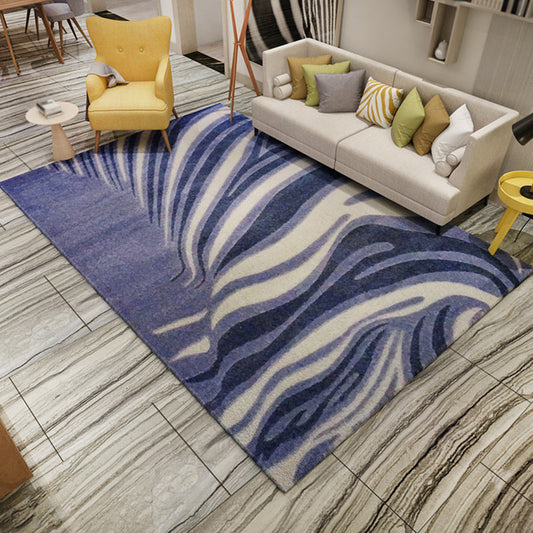 Industrial Abstract Indoor Rug Dark Color Polyester Rug Non-Slip Stain-Proofing Washable Carpet for Living Room