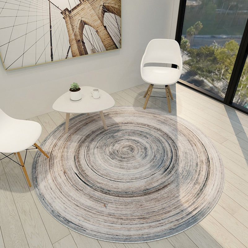 Dark Rust Pattern Rug Polypropylene Steampunk Rug Non-Slip Machine Washable Carpet for Bedroom