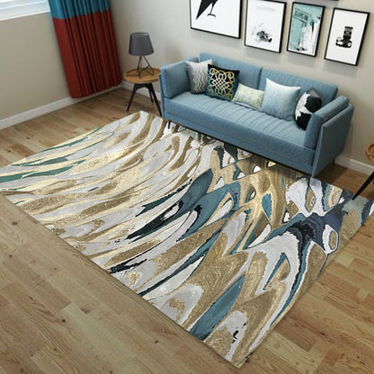 Shimmering Waves Abstract Rug Bright Color Industrial Rug Synthetics Pet Friendly Carpet for Sitting Room Clearhalo 'Area Rug' 'Rug' 1928003