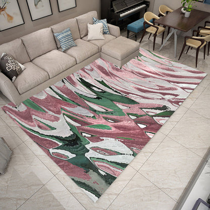 Shimmering Waves Abstract Rug Bright Color Industrial Rug Synthetics Pet Friendly Carpet for Sitting Room Clearhalo 'Area Rug' 'Rug' 1928012