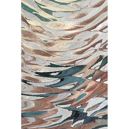 Shimmering Waves Abstract Rug Bright Color Industrial Rug Synthetics Pet Friendly Carpet for Sitting Room Clearhalo 'Area Rug' 'Rug' 1928016