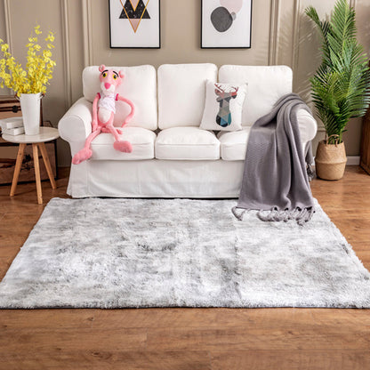 Creative Rust Metal Look Rug Pastel Color Industrial Rug Synthetics Non-Slip Backing Easy Care Carpet for Home