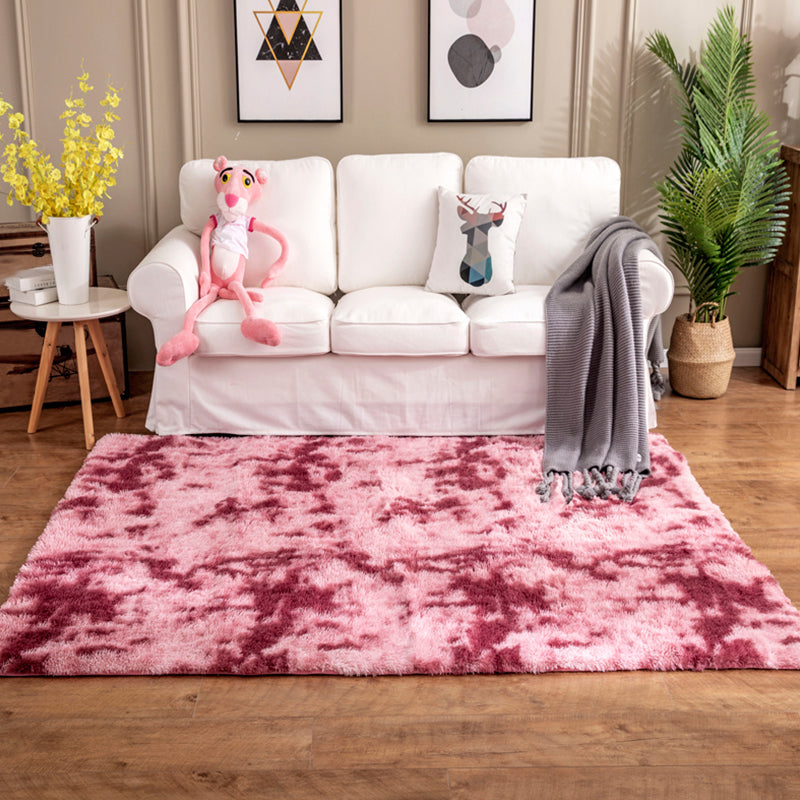 Creative Rust Metal Look Rug Pastel Color Industrial Rug Synthetics Non-Slip Backing Easy Care Carpet for Home - view 5
