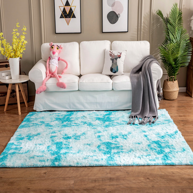 Creative Rust Metal Look Rug Pastel Color Industrial Rug Synthetics Non-Slip Backing Easy Care Carpet for Home - view 6