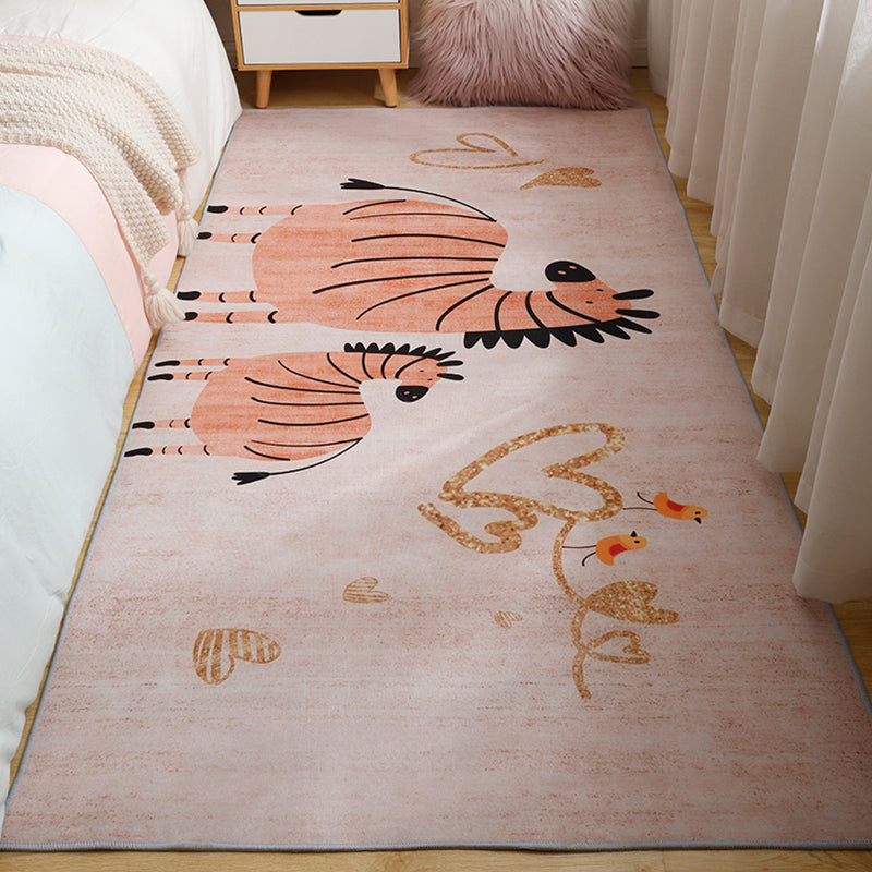 Lovely Cartoon Rug Soft Color Fairy Tale Carpet Machine Wash Anti-Slip Rug for Child Bedroom - Light Brown - Clearhalo - 'Area Rug' - 'Rug' - 1932079