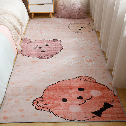 Lovely Cartoon Rug Soft Color Fairy Tale Carpet Machine Wash Anti-Slip Rug for Child Bedroom - Brown - Clearhalo - 'Area Rug' - 'Rug' - 1932081