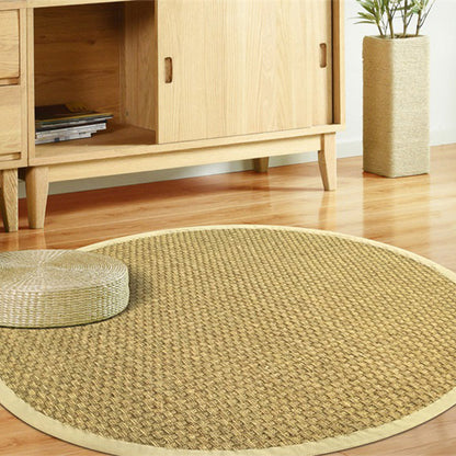 Khaki and Brown Plain Rug Sisal Rural Rug Pet Friendly Washable Non-Slip Area Rug for Living Room - Light Brown - Clearhalo - 'Area Rug' - 'Rug' - 1947735