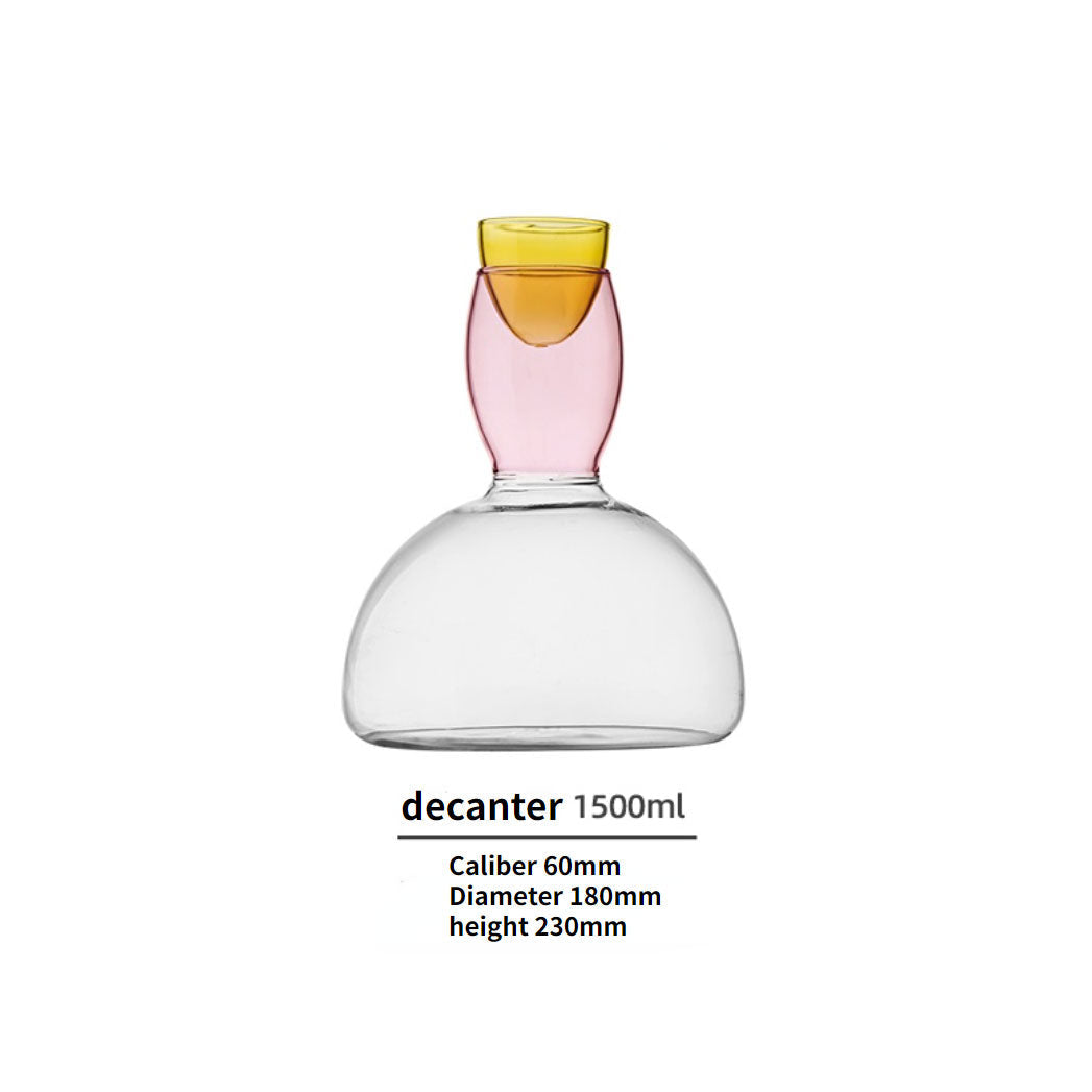Borosilicate 3-tone Glassware - Wine decanter
