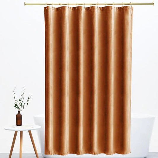 Feblilac Orange Velvet Shower Curtain for Bathroom - Feblilac® Mat