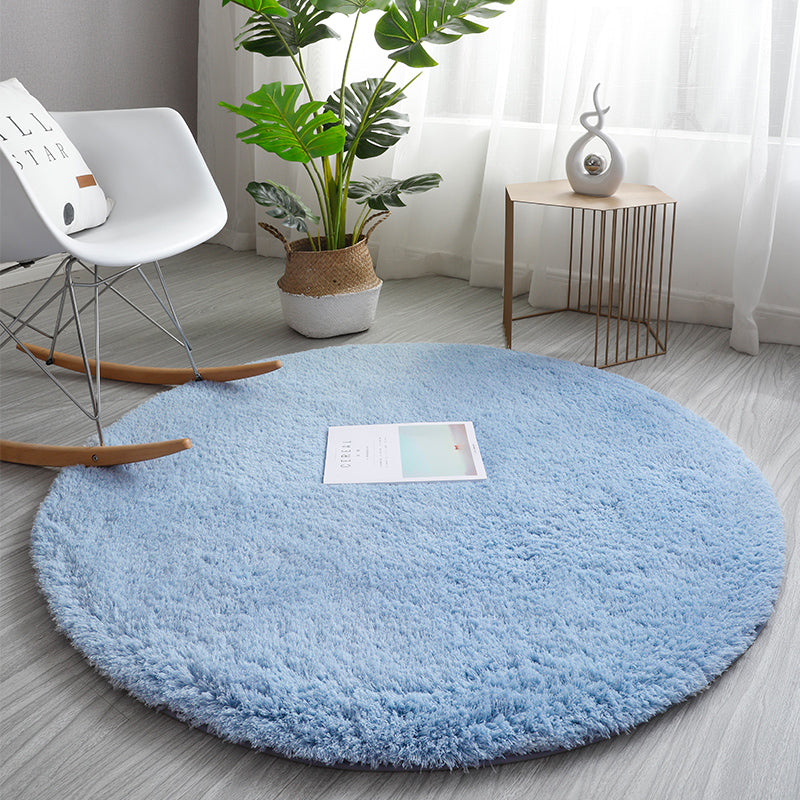 Feblilac Round Solid Thickened Tufted Living Room Carpet, Area mat, Bathmat - view 2