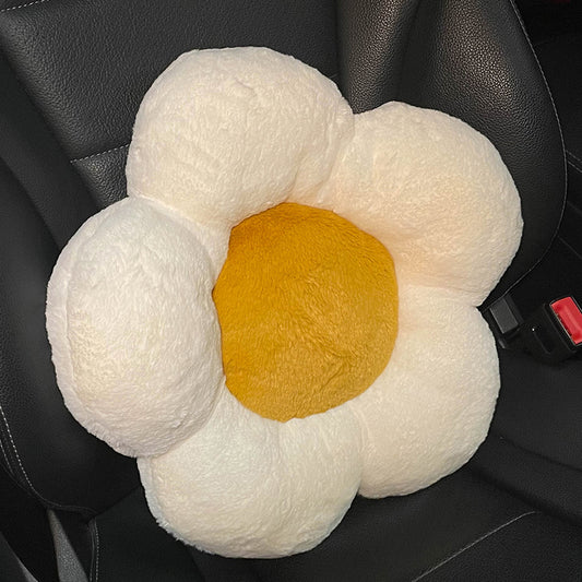 Feblilac Plumeria Plush Cushion Backrest Cushion