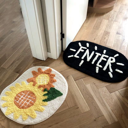 Feblilac Sun and Sunflower Bath Mat - Feblilac® Mat