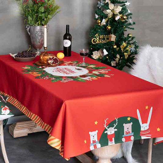 Feblilac Christmas Waterproof Tablecloth for Holiday Party - Feblilac® Mat