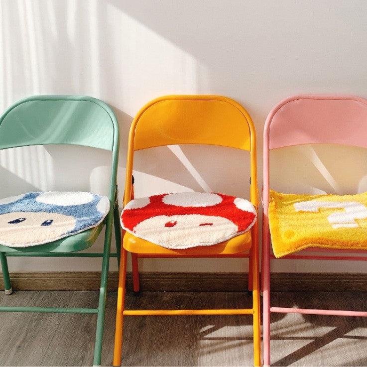 Feblilac Cartoon Animation Pattern Tufted Cushion Seat Pads