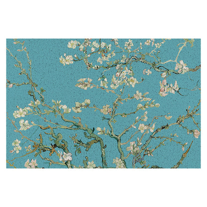 Feblilac White Apricot Flowers And Blue Sky PVC Coil Door Mat