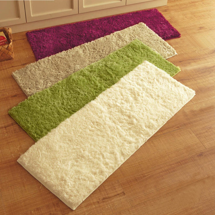 Feblilac Rectangular Solid Khaki Tufted Bath Mat - view 3