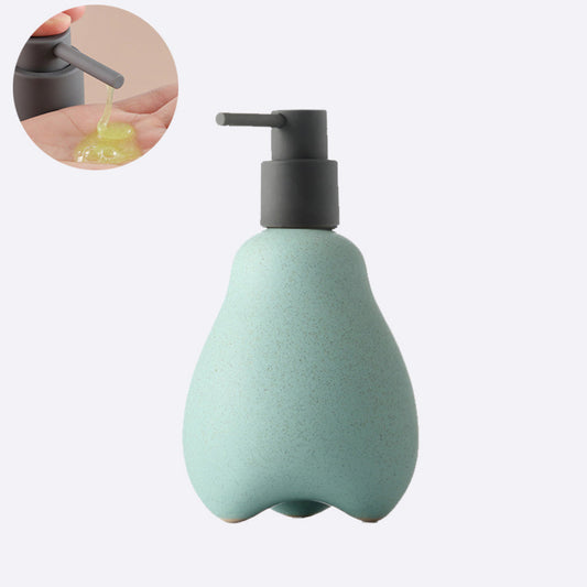 Mint Ceramic Soap Dispenser, Liquid Bathroom Bottle, Simple Design, Refillable Reusable Lotion Pump for Bathroom Kitchen, 560ml/18.93oz