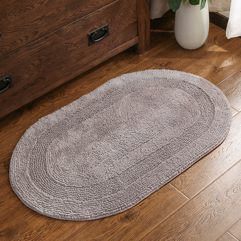 Feblilac Solid Double Sided Tufted Bath Mat