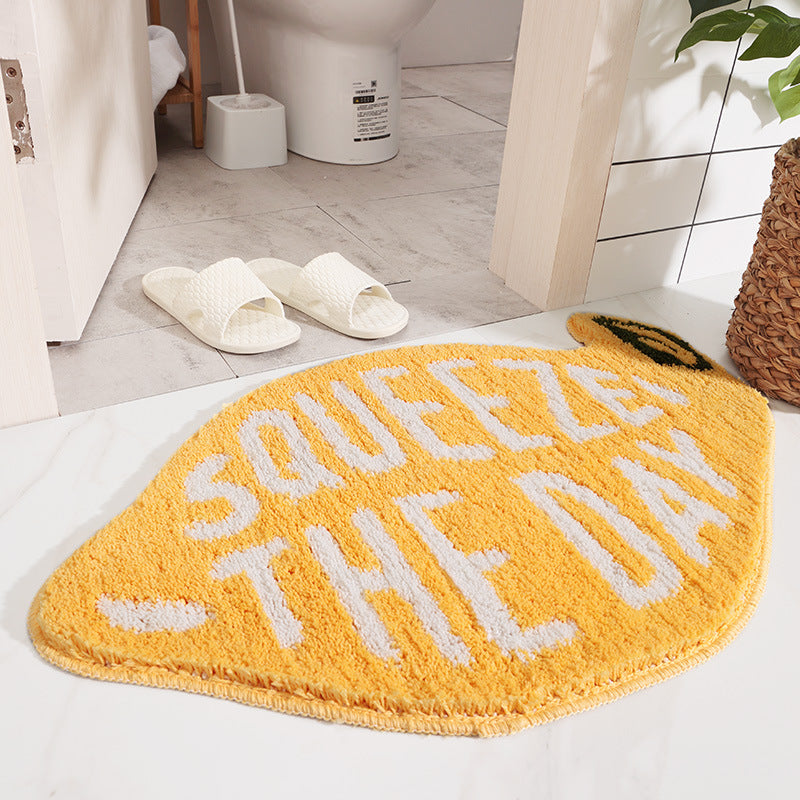 Feblilac Yellow Lemon Bath Mat 46x76cm - Feblilac® Mat