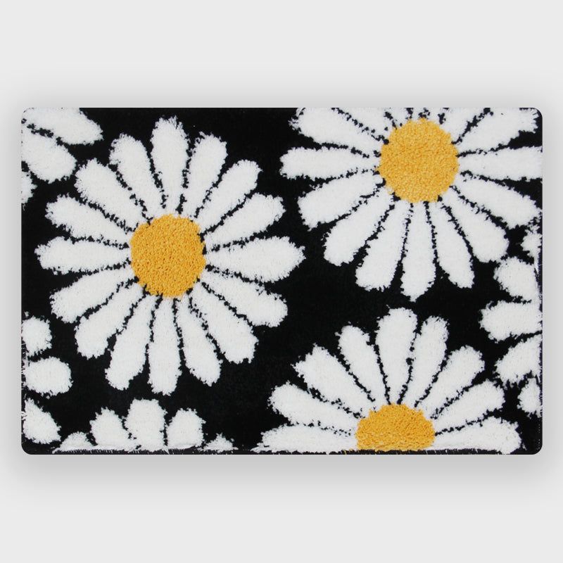 Feblilac Cute Green Daisy Bath Mat - Feblilac® Mat