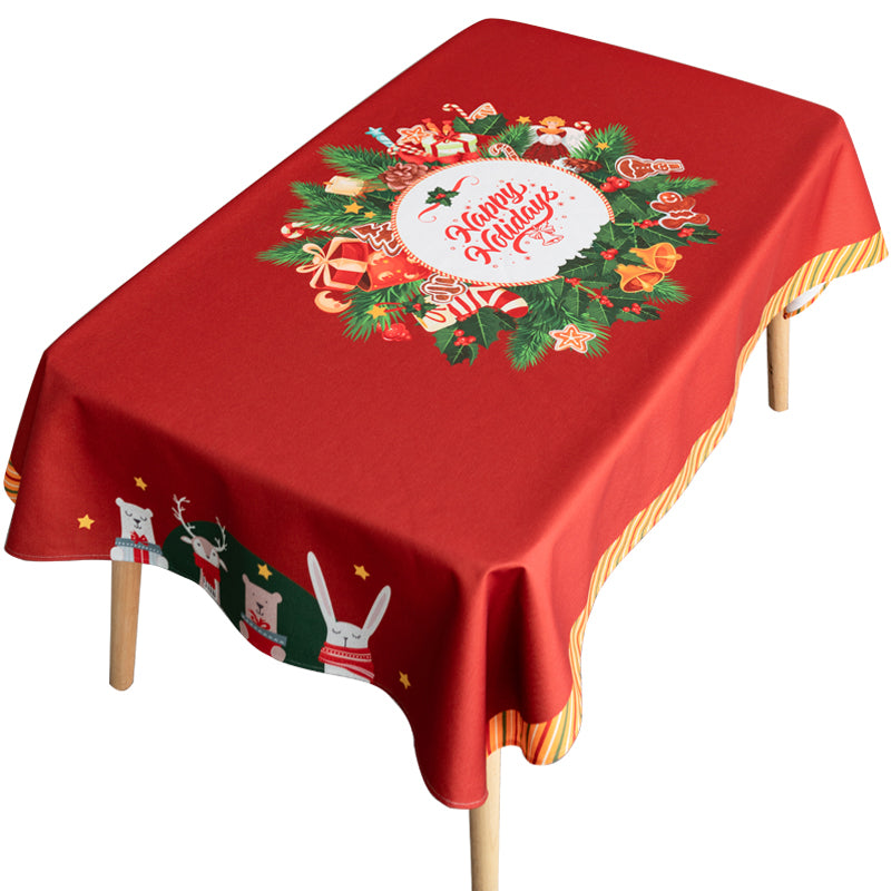 Feblilac Christmas Waterproof Tablecloth for Holiday Party - Feblilac® Mat