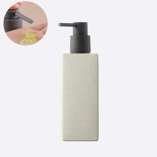 Off-white Ceramic Soap Dispenser, Bathroom Bottle, Simple Design Soap Dispenser, Refillable Reusable Lotion Pump for Bathroom Kitchen