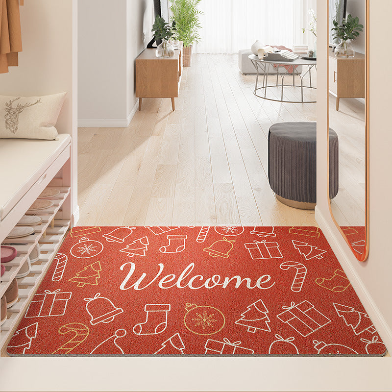 Feblilac Cute Christmas Door Mat Front Door Entrance Rug - Feblilac® Mat