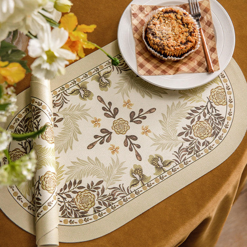 [Two] Floating Like a Dream Retro High-quality Placemat Western Food American Waterproof, Oil-proof, Wash-proo
