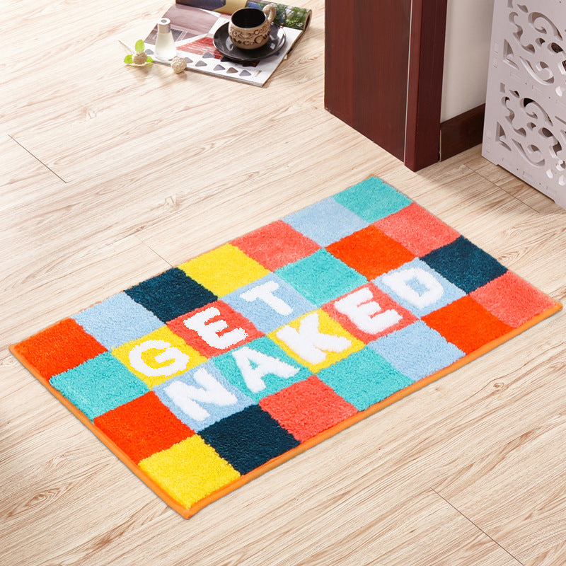 Feblilace Get Naked Checkerboard Bath Mat 20"x31" - Feblilac® Mat