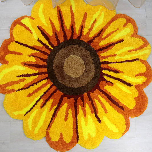 Feblilac Yellow/Red/Blue/Purple/Pink Sunflower Area Mat Bath Mat - Feblilac® Mat