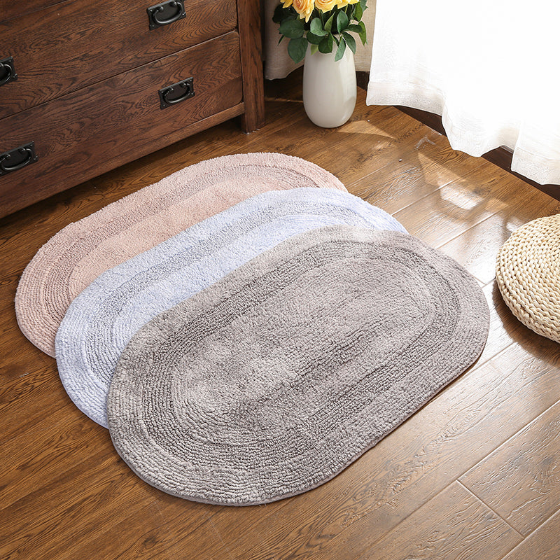 Feblilac Solid Double Sided Tufted Bath Mat