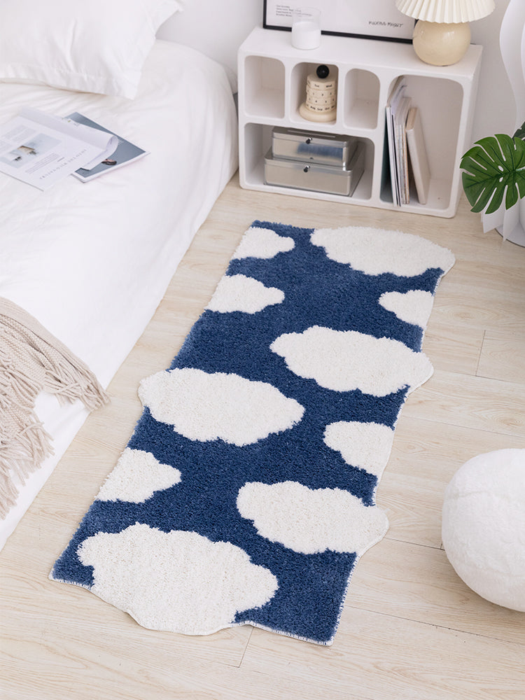 Feblilac White Cloud Blue Sky Bedroom Runner Mom‘s Day Gift - Feblilac® Mat