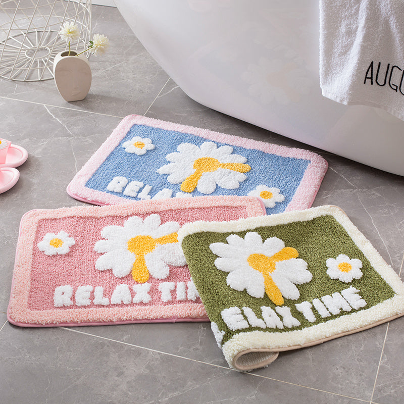 Feblilac Relax Time Daisy Bath Mat - Feblilac® Mat