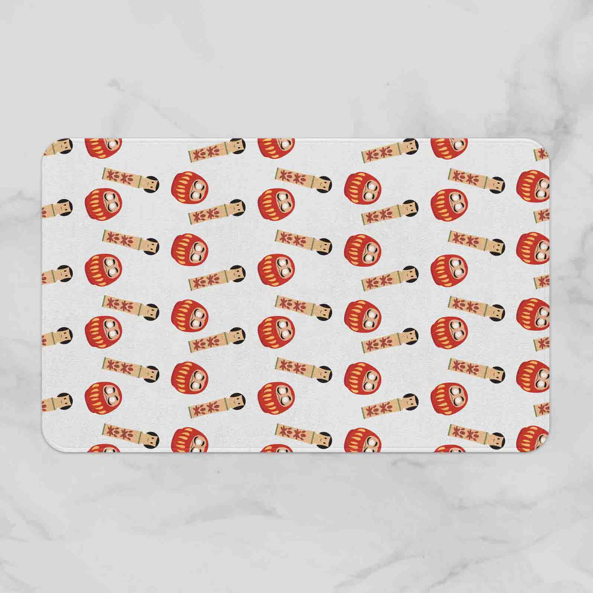 Japanese Style Daruma Rug Bedroom Mat Bath Rug - view 3