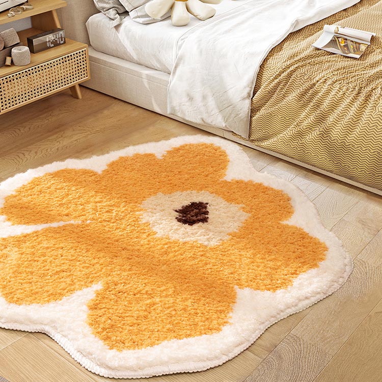Feblilac Abstract Daisy Flower Bath Area Mat - Feblilac® Mat